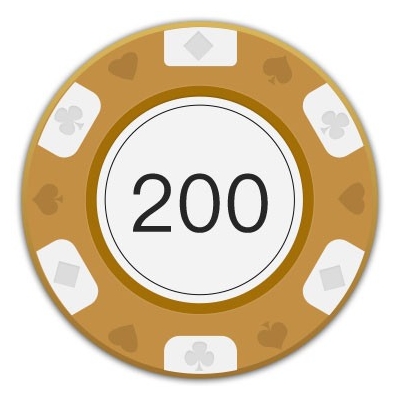 200元现金筹码